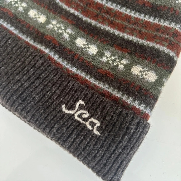 Sea New York Isabel Beanie Hat Brown Multi OS - Picture 5 of 6